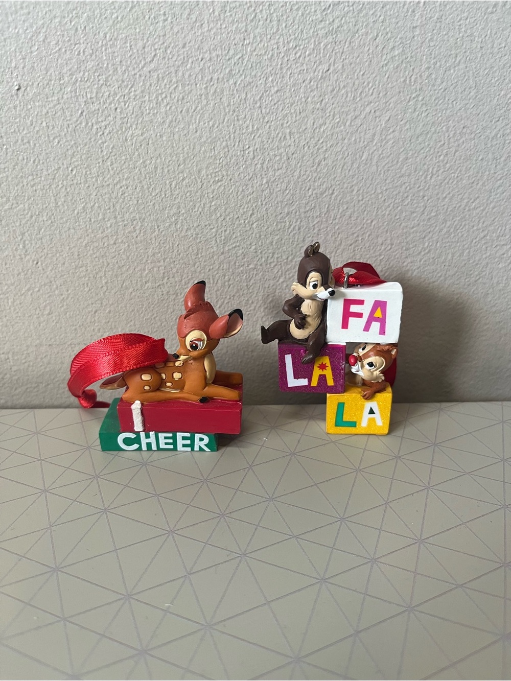 Disney Bambi and Chip & Dale Small Ornaments